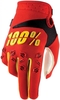 100% Airmatic Guanti Motocross,  rosso-giallo,  dimensione S per uomo