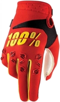 100% Airmatic Guanti Motocross,  rosso-giallo,  dimensione XL