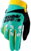 100% Airmatic Guanti Motocross,  verde-turchese,  dimensione XL