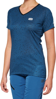 100% Airmatic Slate Blue Maglia da donna per bicicletta a maniche corte,  blu,  dimensione S per donne