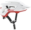 100% Altis Casco da bicicletta,  bianco-rosso per uomo