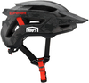 100% Altis Casco da bicicletta,  nero-rosso per uomo