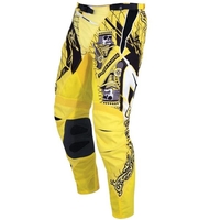 Acerbis Crazy Top Poker Pantaloni Motocross,  nero-giallo,  dimensione 30