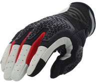 Acerbis Crossover Motorradhandschuhe,  nero-grigio-rosso,  dimensione S per uomo