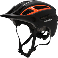 Acerbis Doublep Casco MTB,  nero-arancione,  dimensione S M 52 58 per uomo