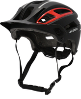 Acerbis Doublep Casco MTB,  nero-rosso,  dimensione S M 52 58 per uomo