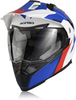 Acerbis Flip FS-606 Casco Enduro,  bianco-rosso-blu,  dimensione XL