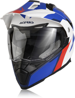 Acerbis Flip FS-606 Casco Enduro,  bianco-rosso-blu,  dimensione XS