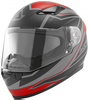 Acerbis Full Face X-Street casco,  nero-rosso,  dimensione XS