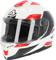 Acerbis Krapon 2024 Casco,  bianco-rosso,  dimensione M per uomo