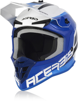 Acerbis Linear Casco Motocross,  bianco-blu,  dimensione L