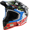 Acerbis Linear Graphic Casco da motocross,  nero-bianco-rosso,  dimensione 2XL per uomo