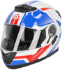 Acerbis Serel 2024 Casco,  bianco-rosso-blu,  dimensione XL
