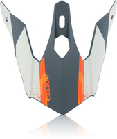 Acerbis Steel Kinder/Eclipse Picco del casco,  grigio-arancione per ragazzi