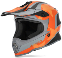 Acerbis Steel Stars Casco motocross per bambini,  grigio-arancione,  dimensione M