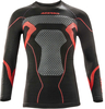 Acerbis X-Body Camicia invernale,  nero-rosso,  dimensione S M