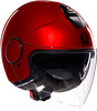AGV Eteres Mono Casco Jet,  rosso,  dimensione M per uomo