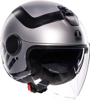 AGV Eteres Rimini Casco Jet,  nero-grigio,  dimensione XL per uomo