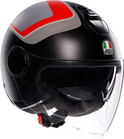 AGV Eteres Scaglieri Casco Jet,  grigio-argento,  dimensione S per uomo