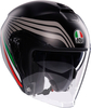 AGV Irides Bologna Casco Jet,  nero-grigio,  dimensione S per uomo