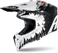 Airoh Wraap Beast Casco motocross,  nero-bianco,  dimensione S