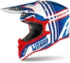 Airoh Wraap Broken Casco Motocross Giovanile,  rosso-blu,  dimensione XS