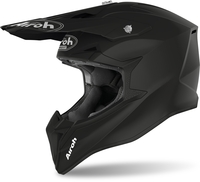Airoh Wraap Color Casco da motocross giovanile,  nero,  dimensione S 55 56