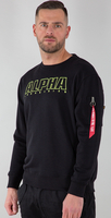 Alpha Industries Alpha Embroidery Pullover,  nero,  dimensione 3XL