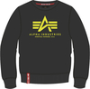 Alpha Industries Basic Neon Print Felpa,  nero-giallo,  dimensione S