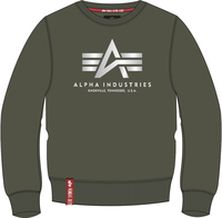 Alpha Industries Basic Reflective Print Felpa,  verde,  dimensione XS