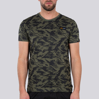 Alpha Industries Tactical Camo T Brushstroke Maglietta,  nero-verde,  dimensione M per uomo