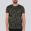 Alpha Industries Tactical Camo T Brushstroke Maglietta,  nero-verde,  dimensione S per uomo