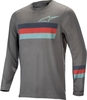 Alpinestars Alps 6.0 Bicicletta di LS Jersey,  grigio-rosso,  dimensione S per uomo