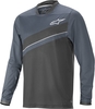 Alpinestars Alps 8.0 Bicicletta di LS Jersey,  grigio-blu,  dimensione S per uomo