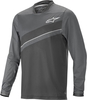 Alpinestars Alps 8.0 Bicicletta di LS Jersey,  nero-grigio,  dimensione M