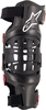 Alpinestars Bionic-10 Carbon Protettore del ginocchio Sinistra,  nero-rosso,  dimensione L