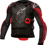 Alpinestars Bionic Tech Giacca Youth Protector,  nero-rosso,  dimensione L XL