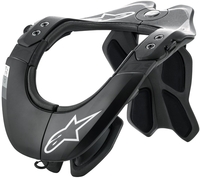 Alpinestars BNS Tech-2 Protettore del collo,  nero-grigio,  dimensione XS M per uomo