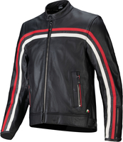 Alpinestars Dyno Giacca di pelle da moto,  nero-bianco-rosso,  dimensione 2XL per uomo