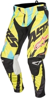 Alpinestars Eli Tomac Techstar Pantaloni motocross,  nero-giallo,  dimensione 32