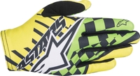 Alpinestars F-Lite Speedster Guanti da bicicletta,  verde-giallo,  dimensione XL