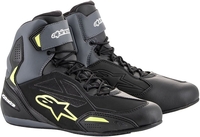 Alpinestars Faster-3 DryStar Scarpe Moto,  nero-grigio-giallo,  dimensione 44 per uomo