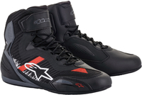 Alpinestars Faster-3 Rideknit Scarpe da moto,  nero-grigio-rosso,  dimensione 39 per uomo