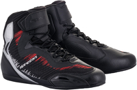 Alpinestars Faster-3 Rideknit Scarpe da moto,  nero-rosso-argento,  dimensione 39 per uomo