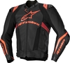 Alpinestars Missile Ignition V3 giacca in pelle da moto traforata,  nero-rosso,  dimensione 60 per uomo