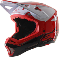 Alpinestars Missile Pro Cosmos Casco da discesa,  bianco-rosso,  dimensione L