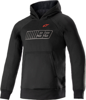 Alpinestars MM93 Thunder Felpa con cappuccio moto,  nero,  dimensione XL per uomo