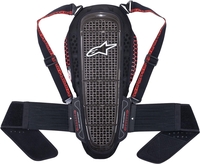 Alpinestars Nucleon KR-1 Protezione posteriore,  nero-rosso,  dimensione M
