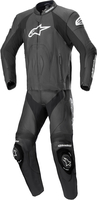 Alpinestars Orbiter V2 Tuta in pelle della moto a due pezzi perforata,  nero,  dimensione 50