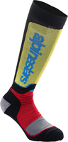 Alpinestars Plus Calze Motocross Giovani,  nero-rosso-giallo,  dimensione M L